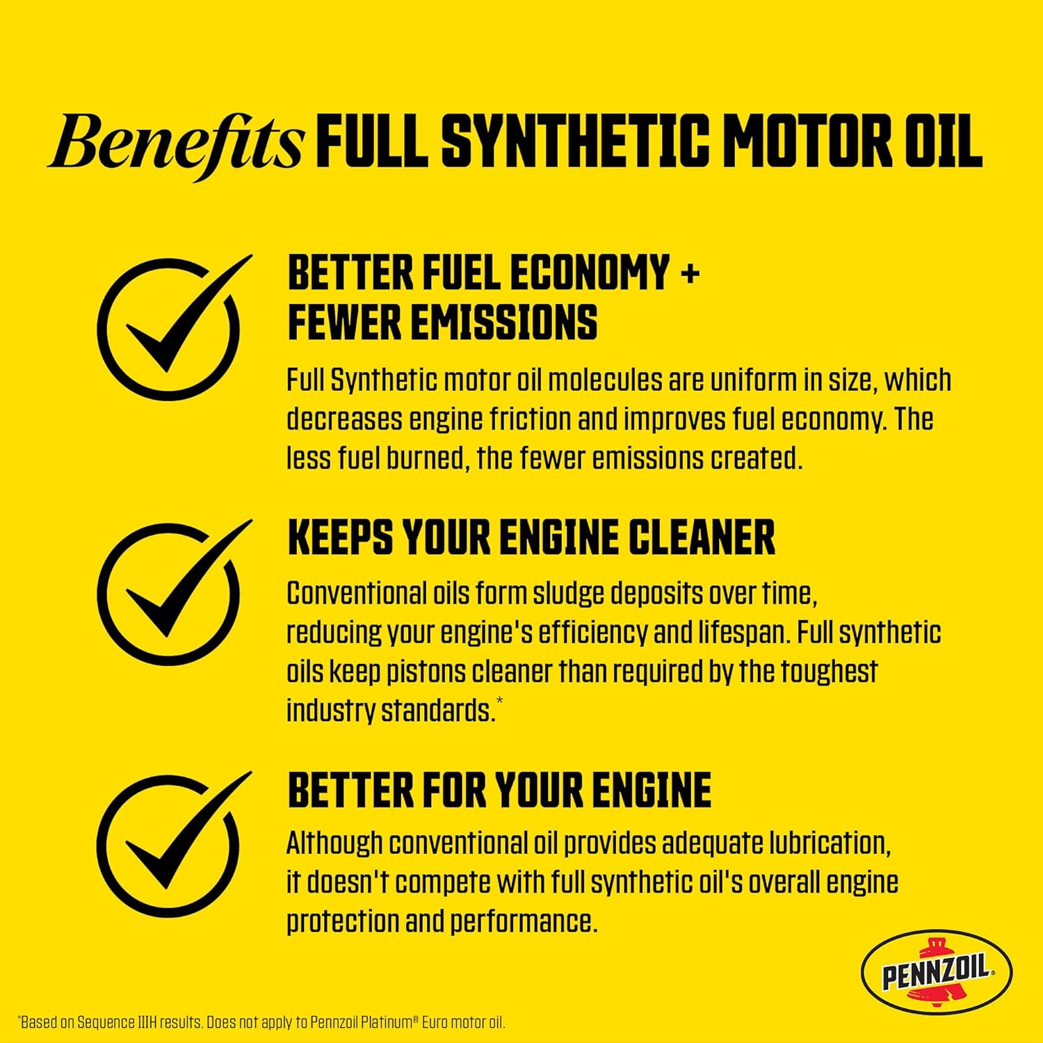 Pennzoil Platinum Full Synthetic Motor Oil 5W-30 5 Quart - How It Compares