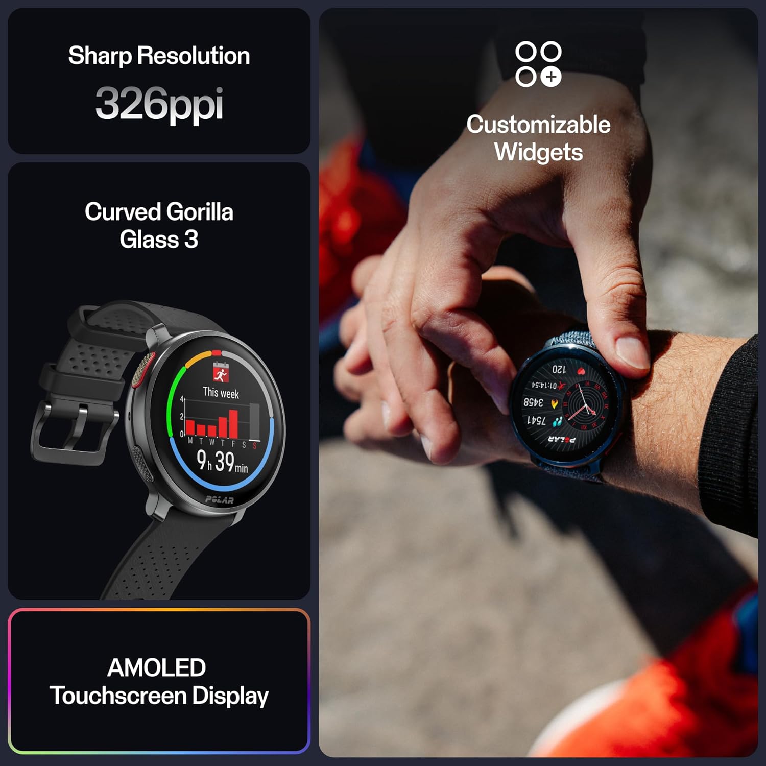 Polar Vantage V3 GPS Multisport Watch - Key Specifications