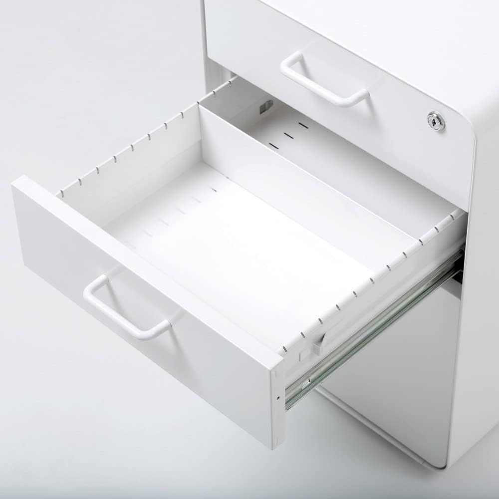 Poppin 3-Drawer Stow Filing Cabinet White - Design and Build Quality