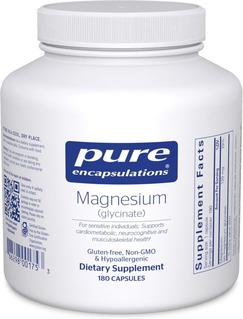 Pure Encapsulations Magnesium Glycinate 120 Capsules Review: We Tested the Amazon Bestseller So You Don't Have To - Product Image