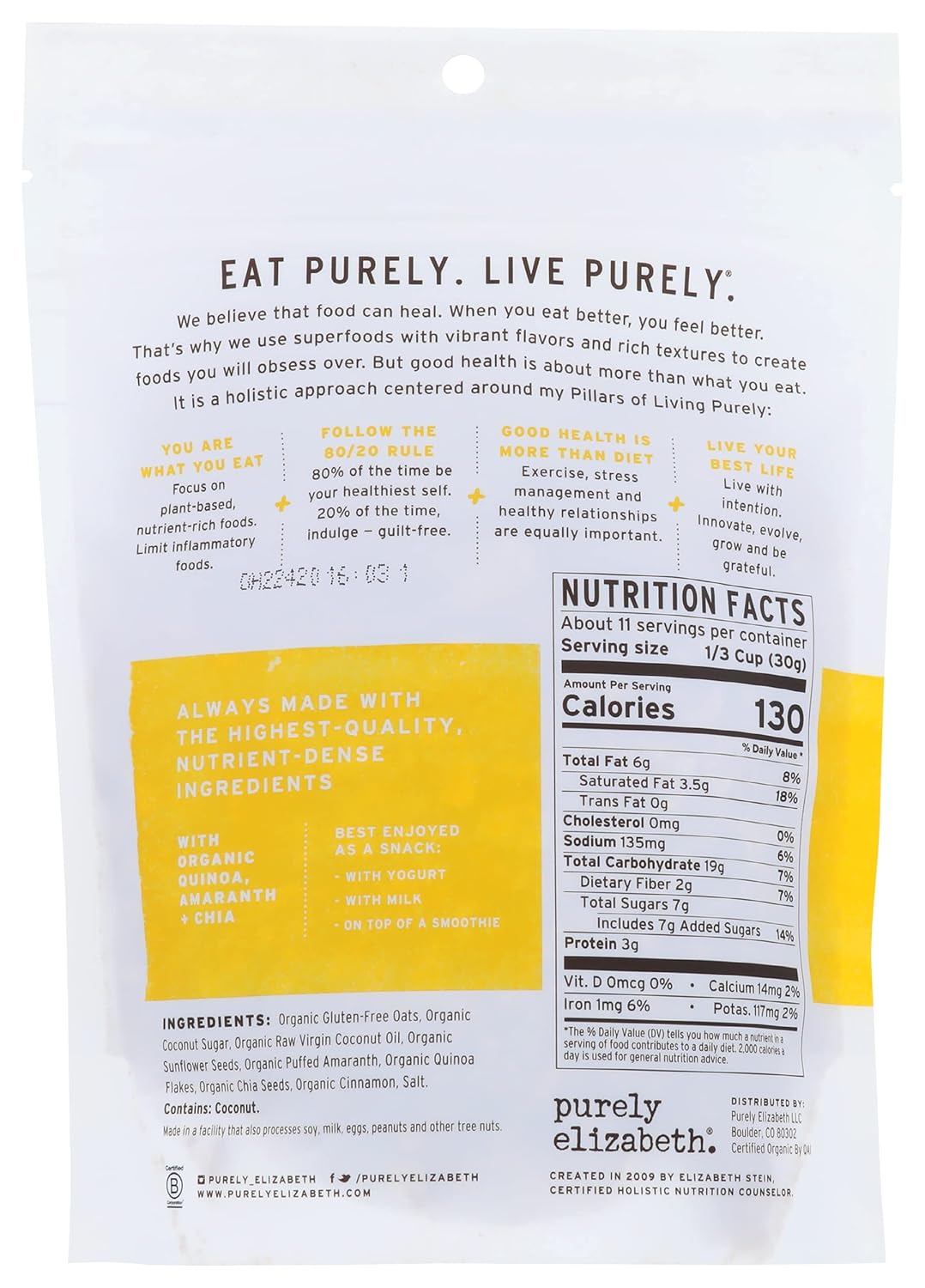 Purely Elizabeth Original Ancient Grain Granola 12oz - Design and Build Quality