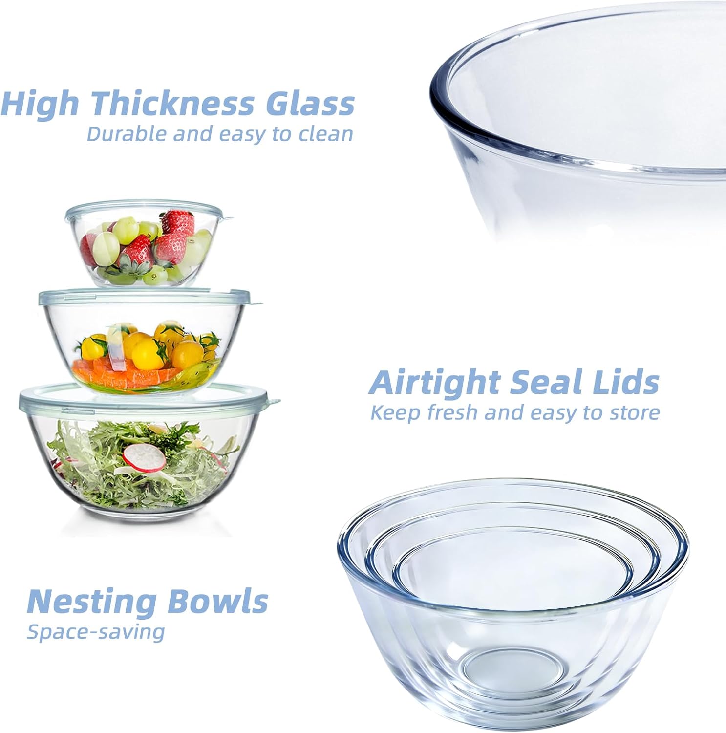Pyrex Glass Mixing Bowl Set 8-Piece - Performance: Where It Counts