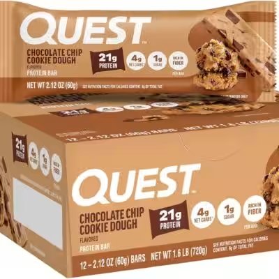 Quest Nutrition Protein Bar Chocolate Chip Cookie Dough 12 Count Review: Why 20,000+ Amazon Buyers Can't Stop Raving About It - Product Image