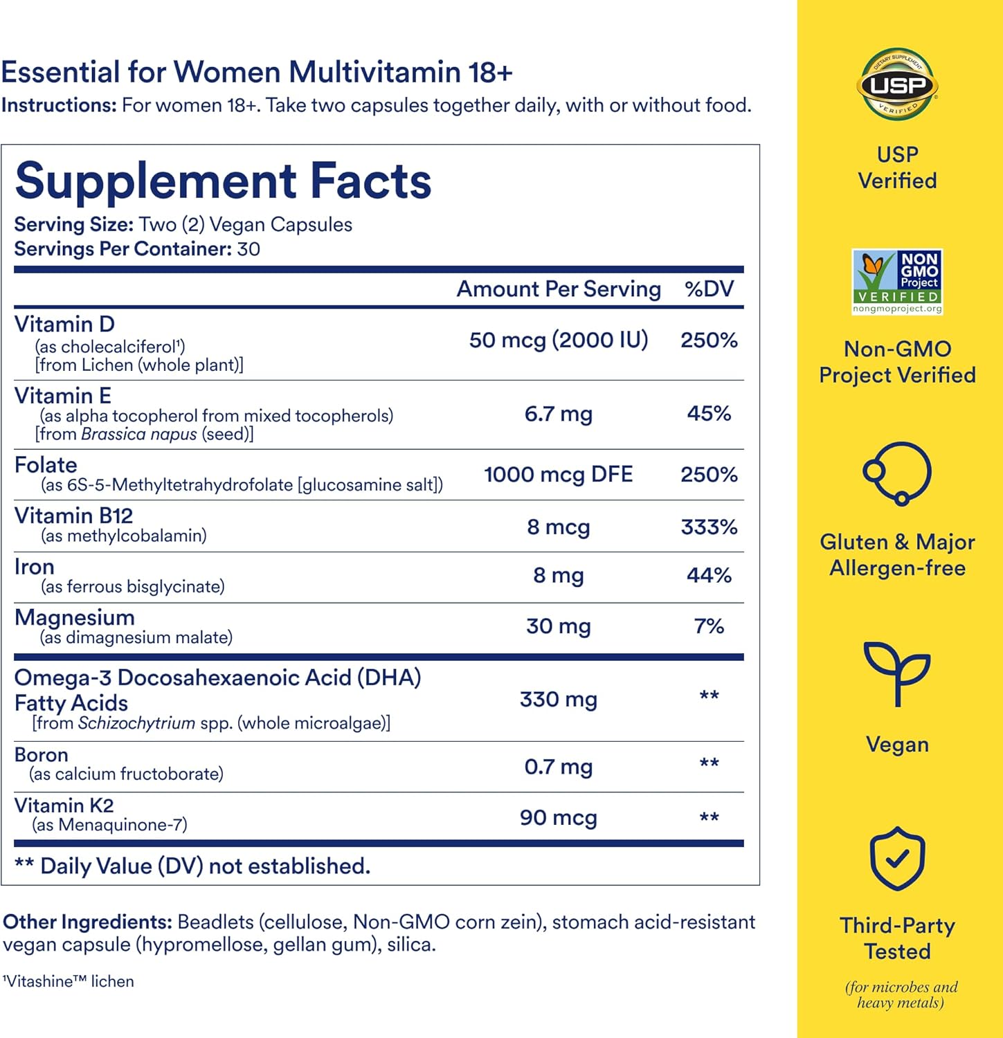 Ritual Essential Multivitamin for Women 18+ 60 Capsules - Design and Build Quality