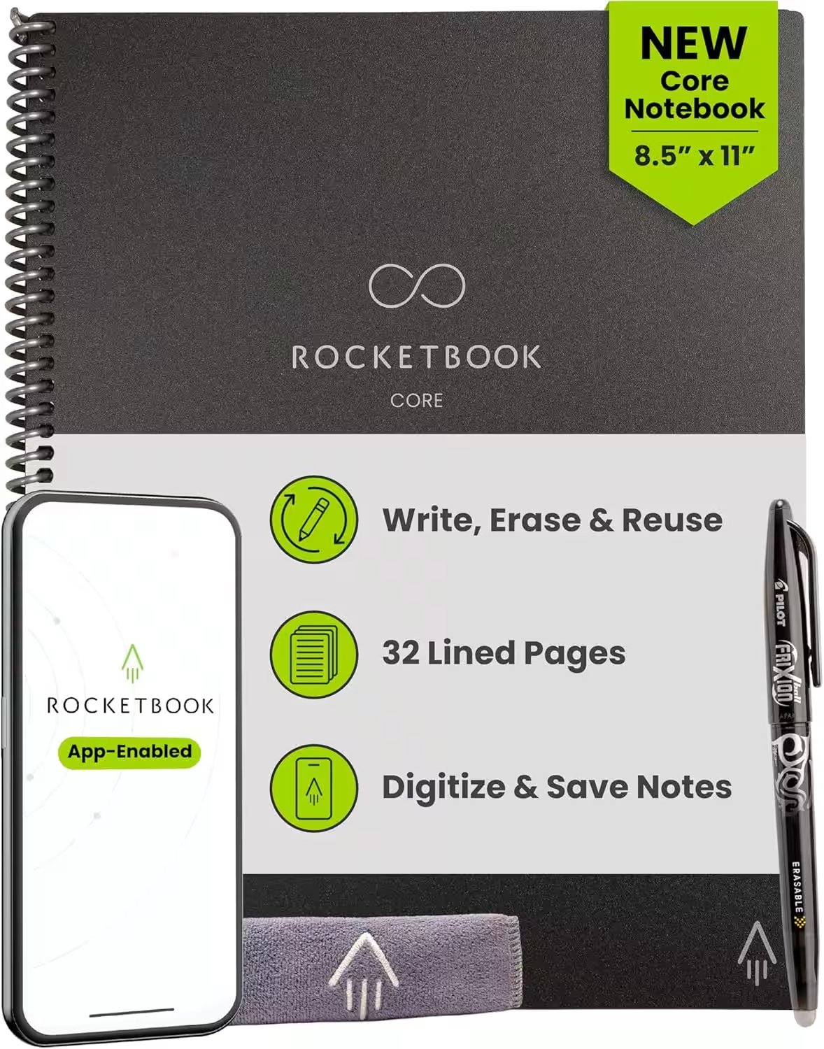 Rocketbook Core Reusable Smart Notebook Letter Size Review