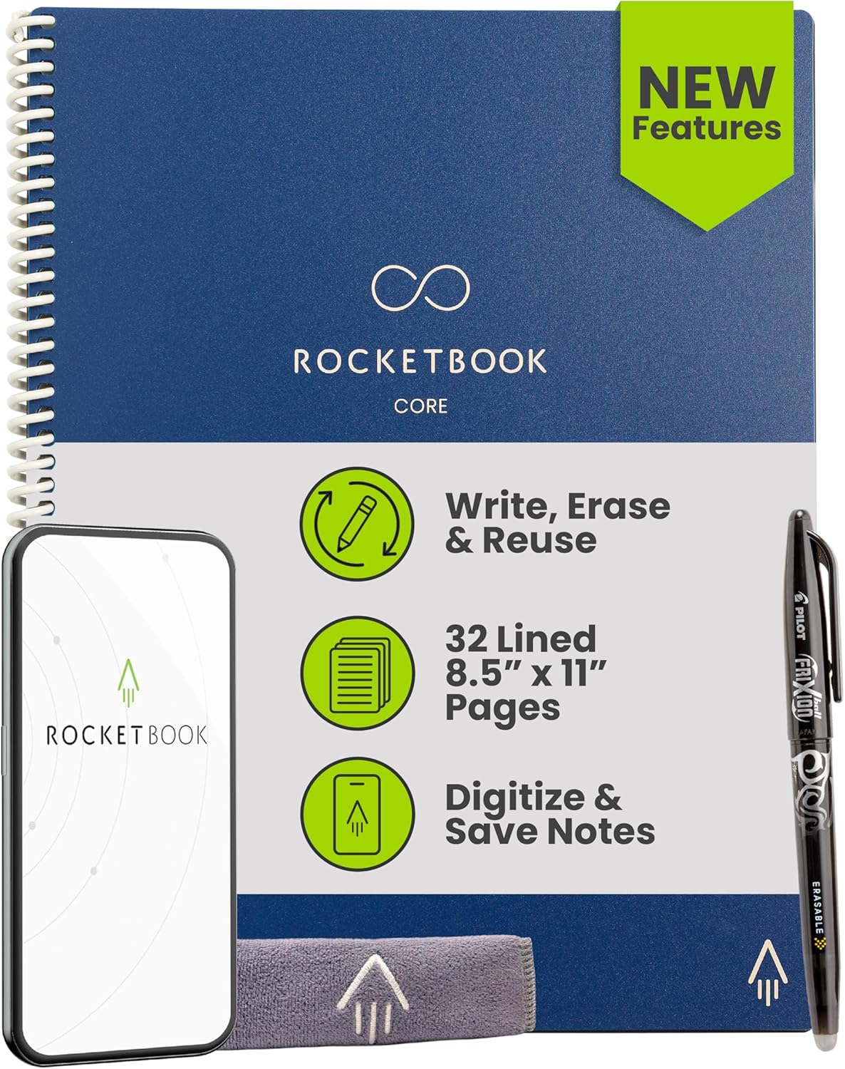 Rocketbook Core Smart Reusable Notebook Letter Size Review