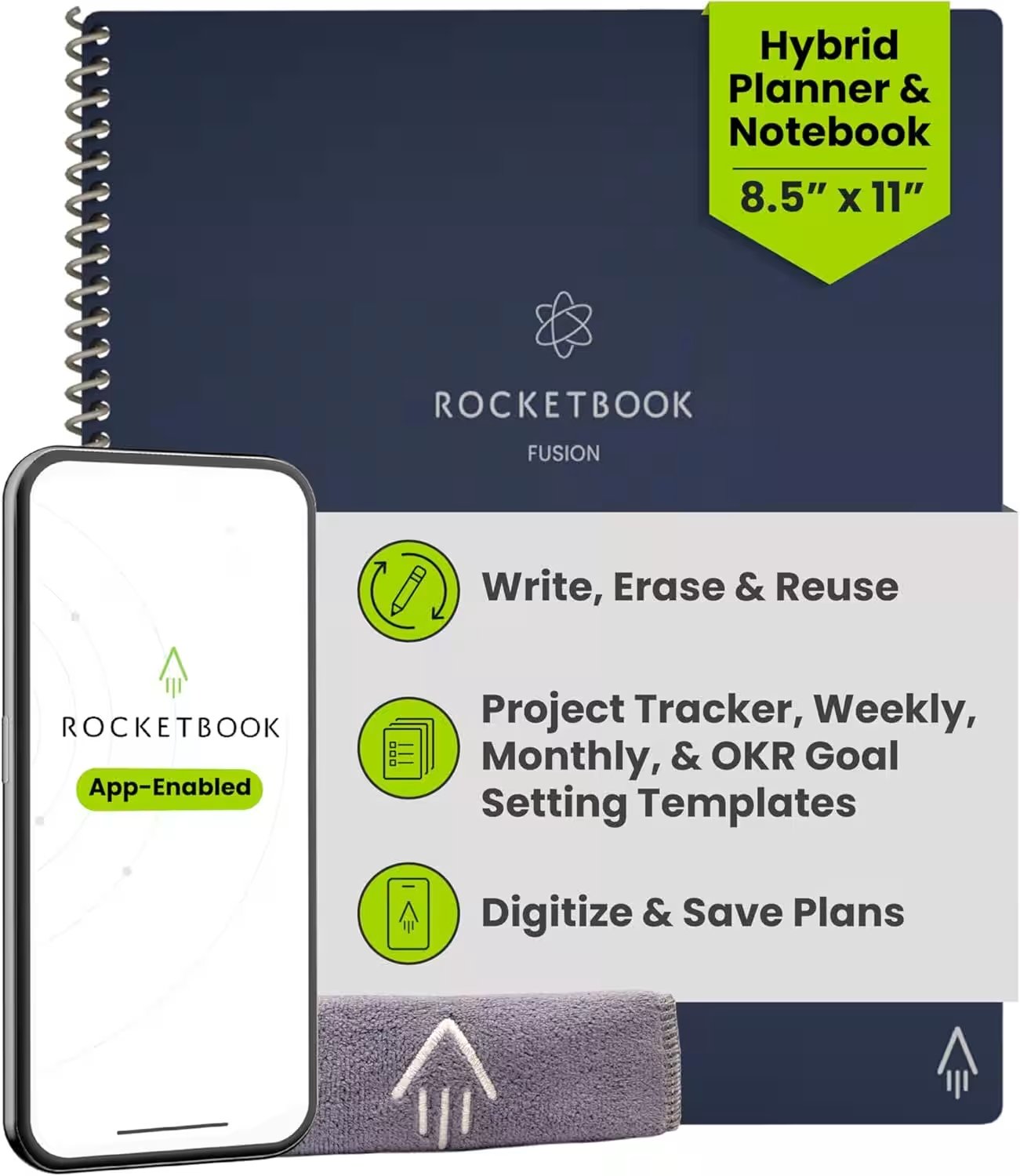 Rocketbook Fusion Smart Reusable Notebook Letter Size Review