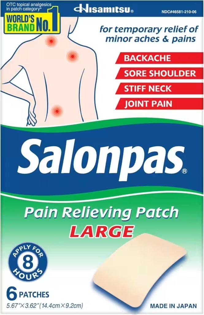Salonpas Pain Relieving Patch Large 6 Count Review: Why 60,000+ Amazon Buyers Can't Stop Raving About It - Product Image