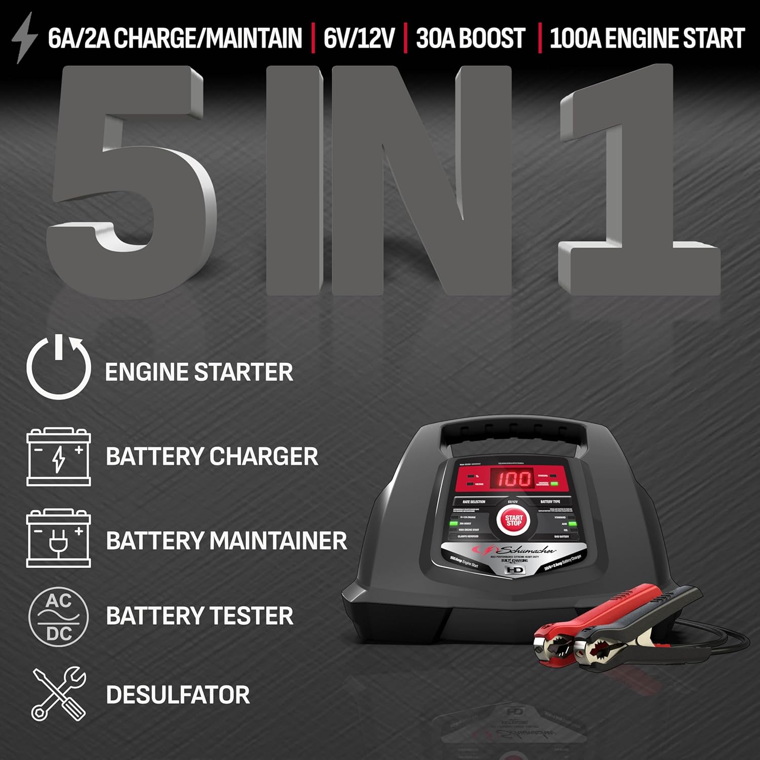 Schumacher SC1281 Battery Charger Maintainer - Key Specifications