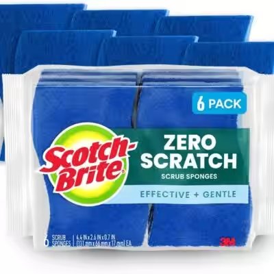 Scotch-Brite Non-Scratch Scrub Sponges 6 Count Review: Best Tools & Home Improvement Pick Under $15? - Product Image