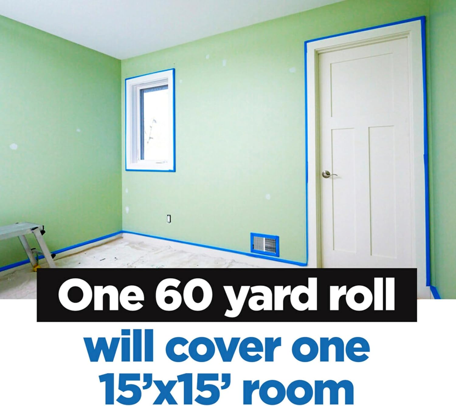 ScotchBlue Original Painters Tape 1.41 Inch x 60 Yards - Real-World Performance