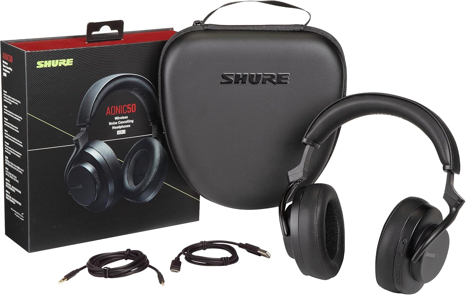 Shure AONIC 50 Gen 2 Wireless Noise Cancelling Headphones - Key Specifications
