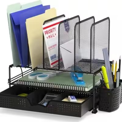 SimpleHouseware Mesh Desk Organizer with Sliding Drawer Review: We Tested the Amazon Bestseller So You Don't Have To - Product Image