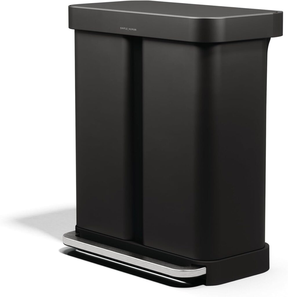 SimpleHuman Rectangular Liner Pocket Trash Can 58L Review: Best Home & Kitchen Pick Under $25? - Product Image