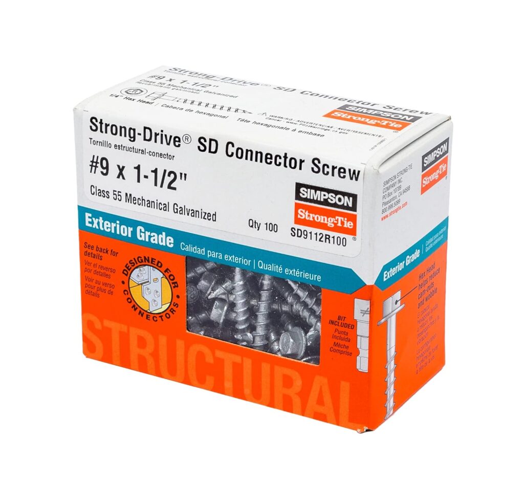 Simpson Strong-Tie SD9112R100 Structural Screws 100 Pack Review: Why 20,000+ Amazon Buyers Can't Stop Raving About It - Product Image