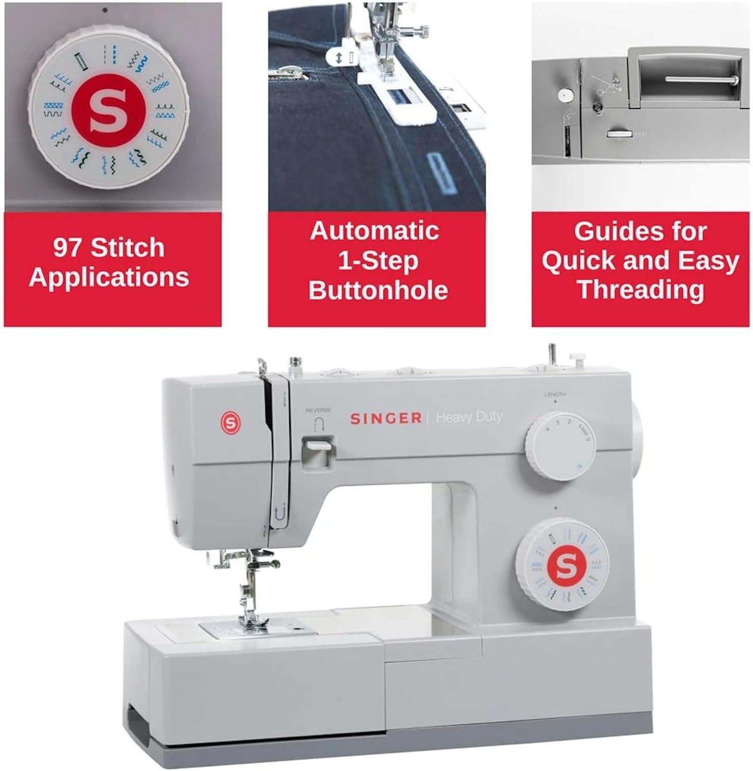 Singer Heavy Duty 4423 Sewing Machine 23 Stitches - Design and Build Quality