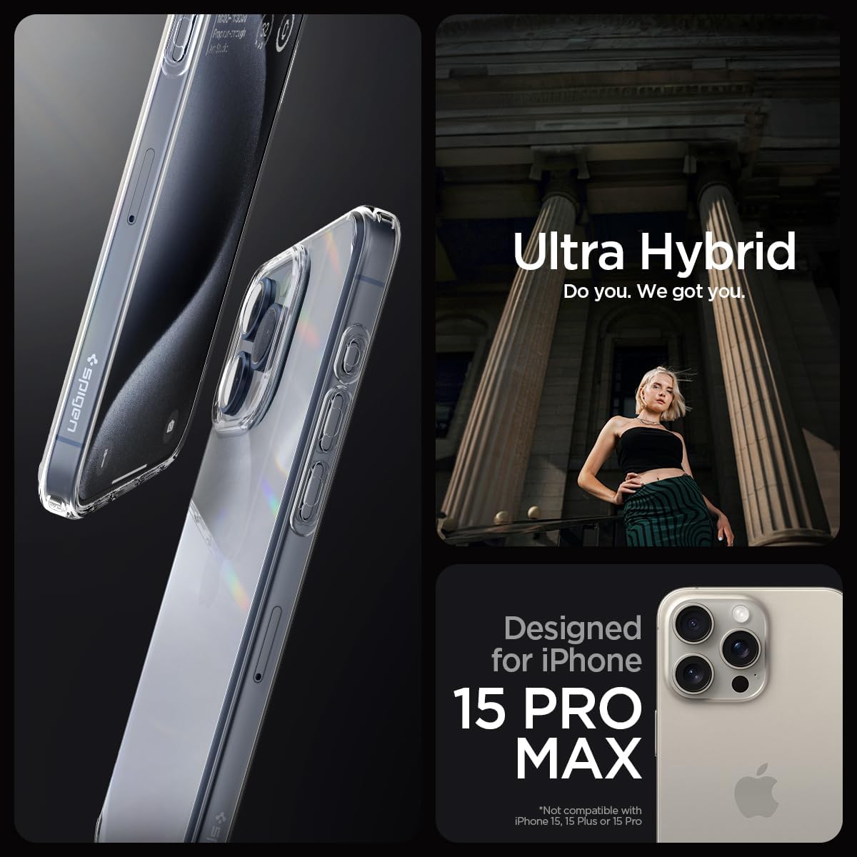 Spigen Ultra Hybrid iPhone 15 Pro Max Case - Key Specifications