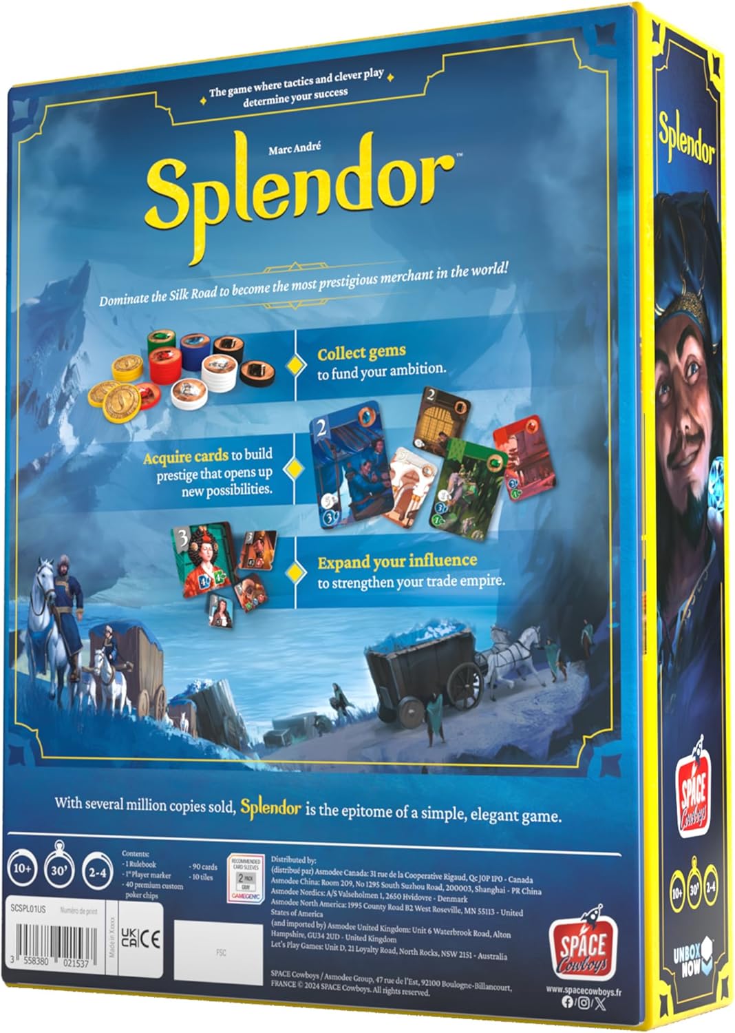Splendor Board Game Strategy Gem Trading - Design and Build Quality