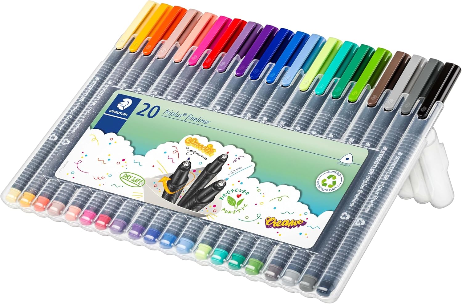 Staedtler Triplus Fineliner Pens 20 Color Set - Key Specifications