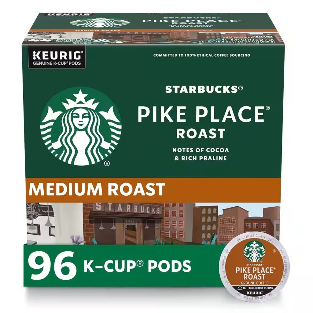 Starbucks K-Cup Coffee Pods Pike Place Medium Roast 72-Count Review: Is This Top-Rated Amazon Pick Worth $39.99? - Product Image