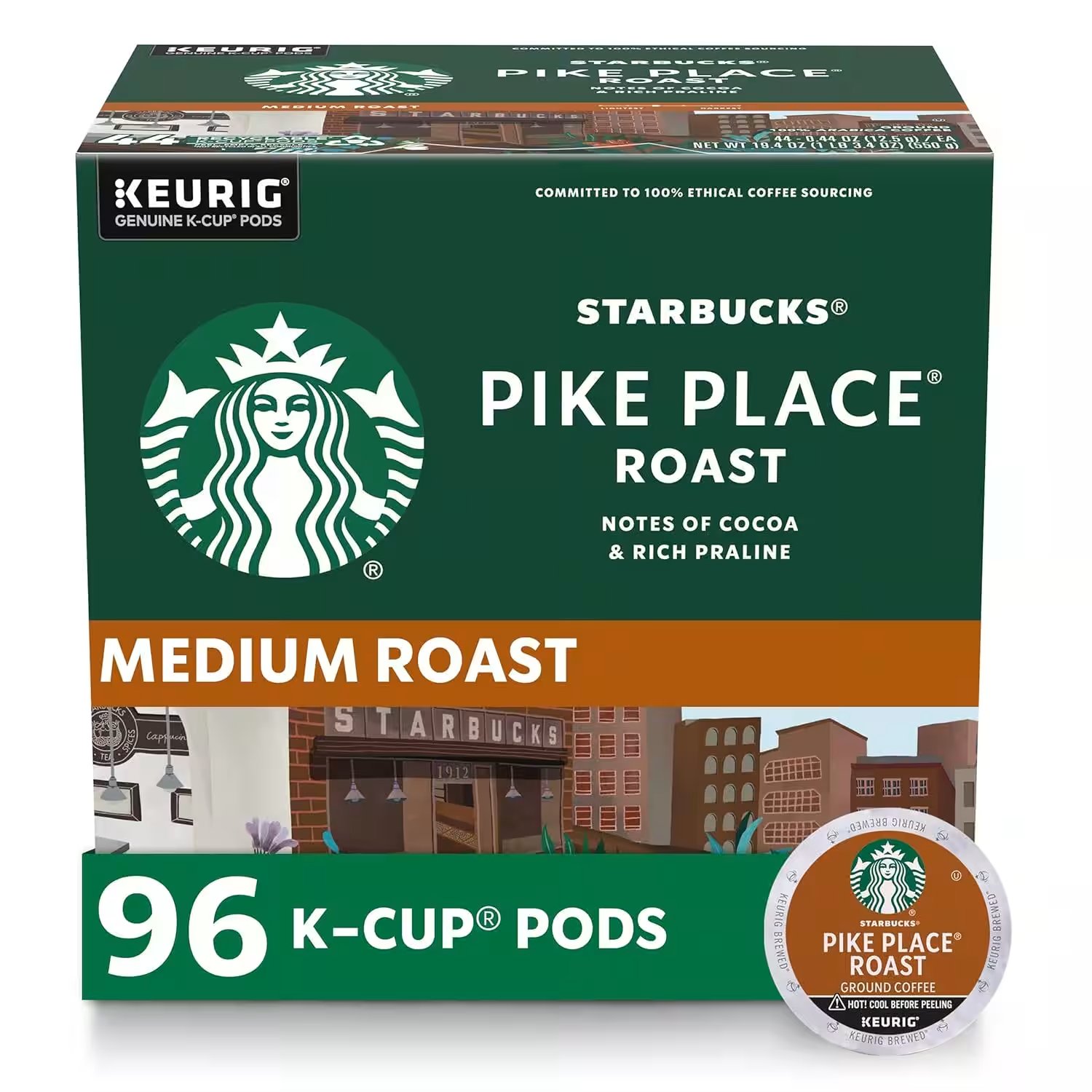 Starbucks K-Cup Coffee Pods Pike Place Medium Roast 72-Count Review