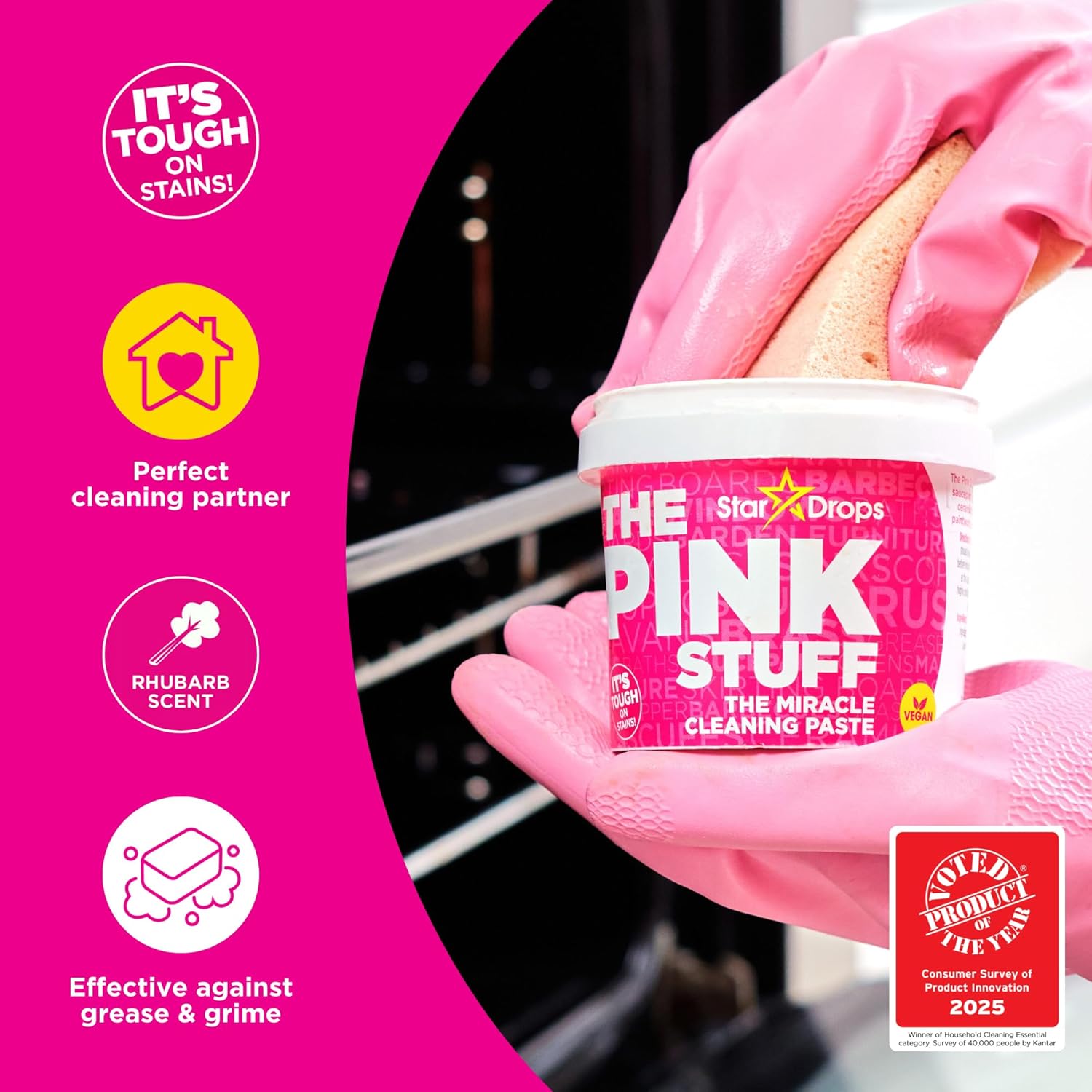 The Pink Stuff The Miracle All Purpose Cleaning Paste 500g - Key Specifications