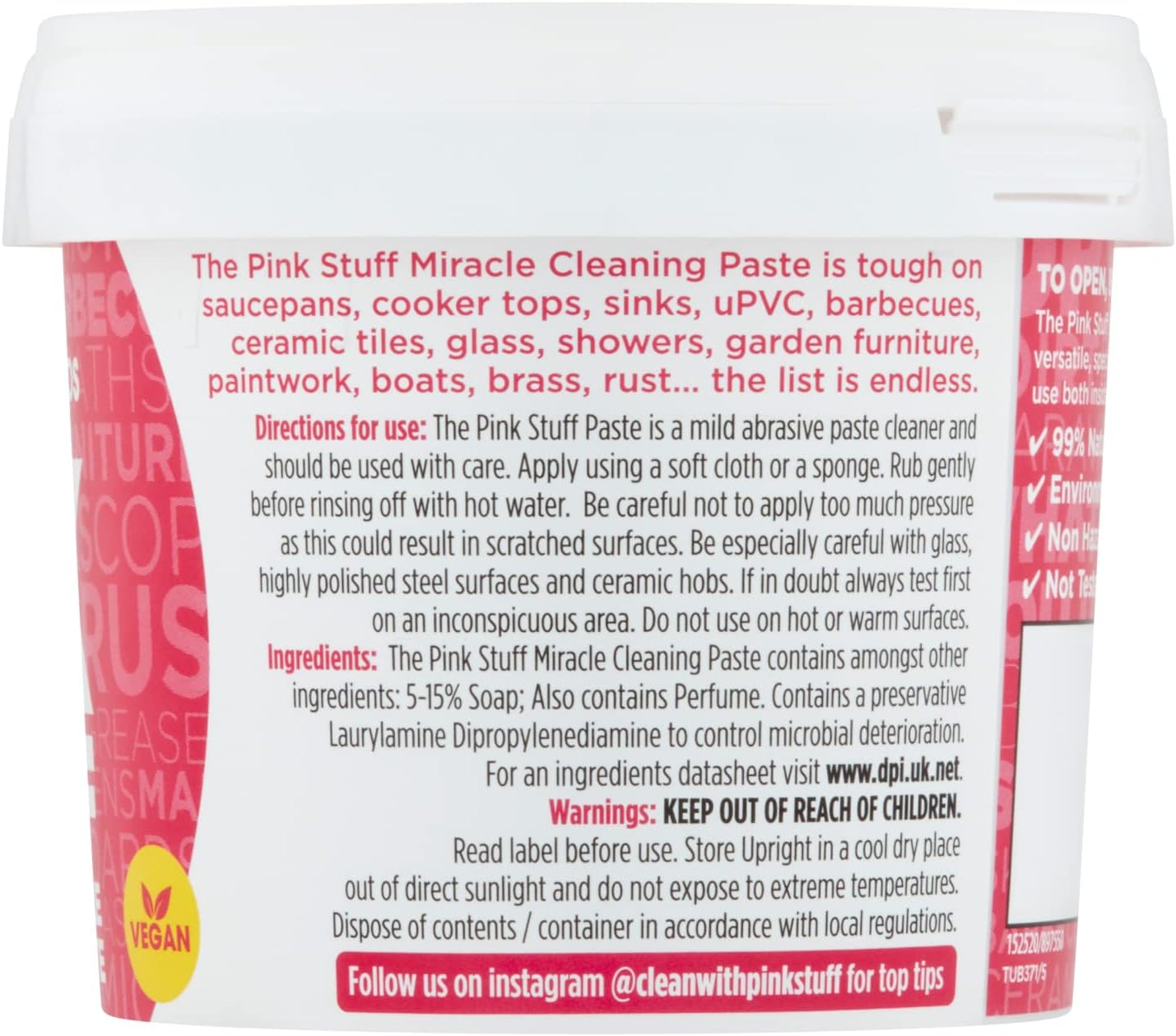The Pink Stuff The Miracle All Purpose Cleaning Paste 500g - Performance Testing