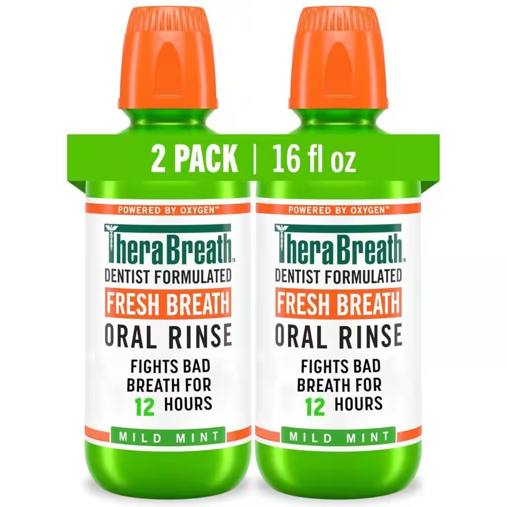 TheraBreath Fresh Breath Oral Rinse Mild Mint 16oz 2 Pack Review: We Tested the Amazon Bestseller So You Don't Have To - Product Image