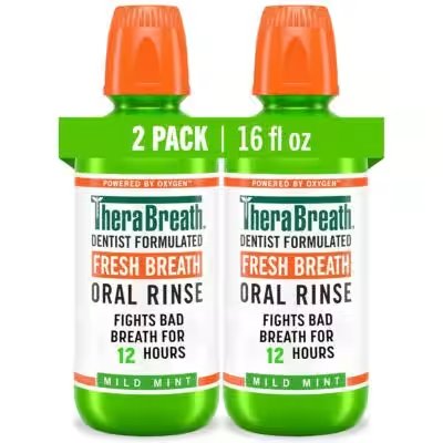 TheraBreath Fresh Breath Oral Rinse Mild Mint 16oz 2 Pack Review: We Tested the Amazon Bestseller So You Don't Have To - Product Image