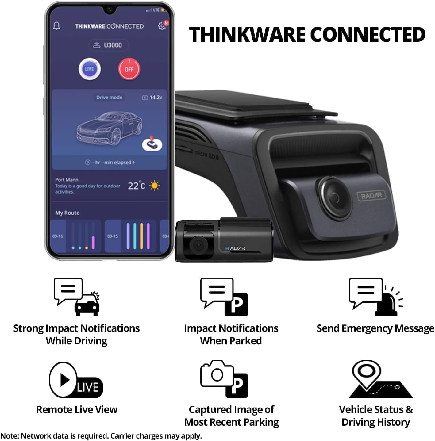 Thinkware U3000 4K Dual Dash Cam Front Rear - How It Compares