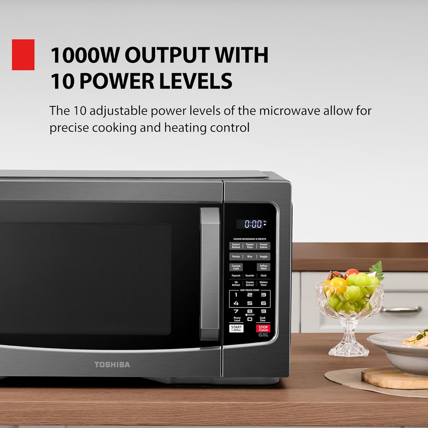 Toshiba EM131A5C-BS Microwave Oven 1.2 Cu Ft - How It Compares