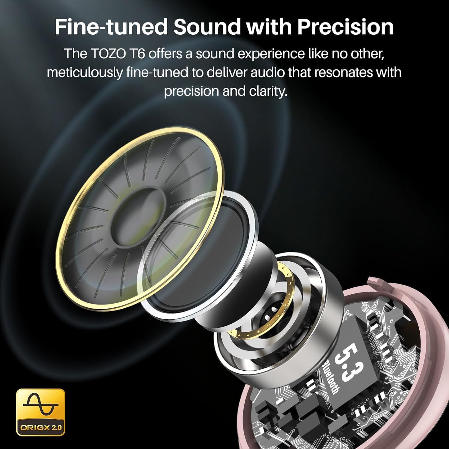 Tozo T6 True Wireless Earbuds IPX8 Waterproof - Design and Build Quality