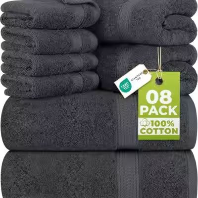 Utopia Towels 8 Piece Premium Towel Set Review: The 85,000+-Review Amazon Hit — Worth Your Money? - Product Image