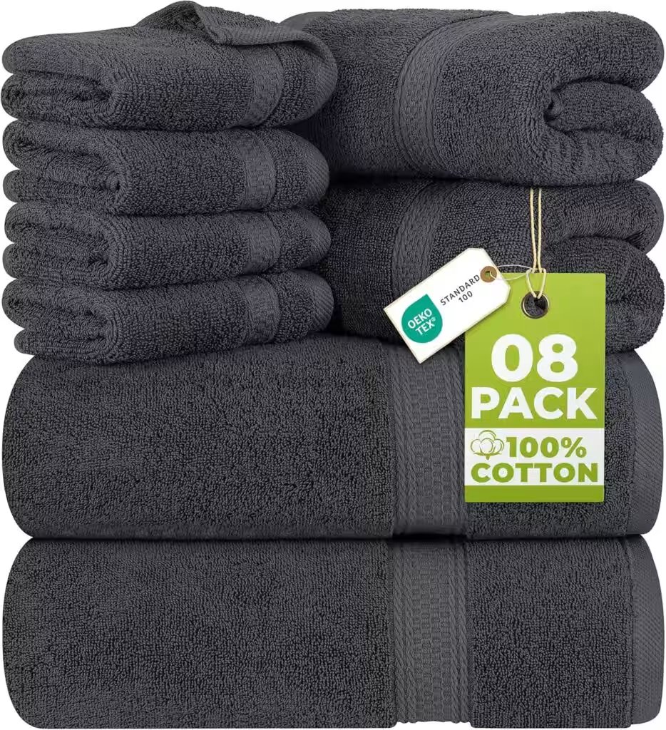 Utopia Towels 8 Piece Premium Towel Set Review: The 85,000+-Review Amazon Hit — Worth Your Money? - Product Image