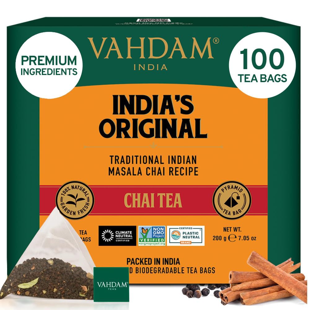 Vahdam India's Original Masala Chai Tea 100 Bags Review