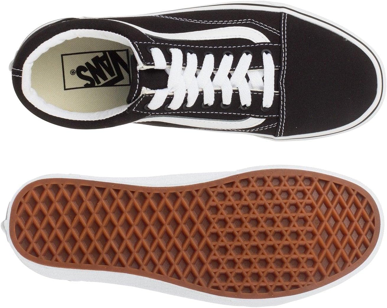 Vans Old Skool Classic Skate Shoes Black White - Key Specifications
