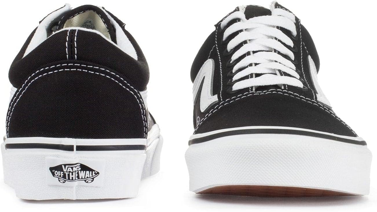 Vans Old Skool Classic Skate Shoes Black White - Design and Build Quality