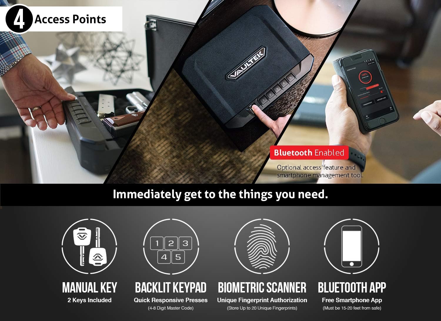 Vaultek VT20i Biometric Handgun Safe Bluetooth - Design and Build Quality