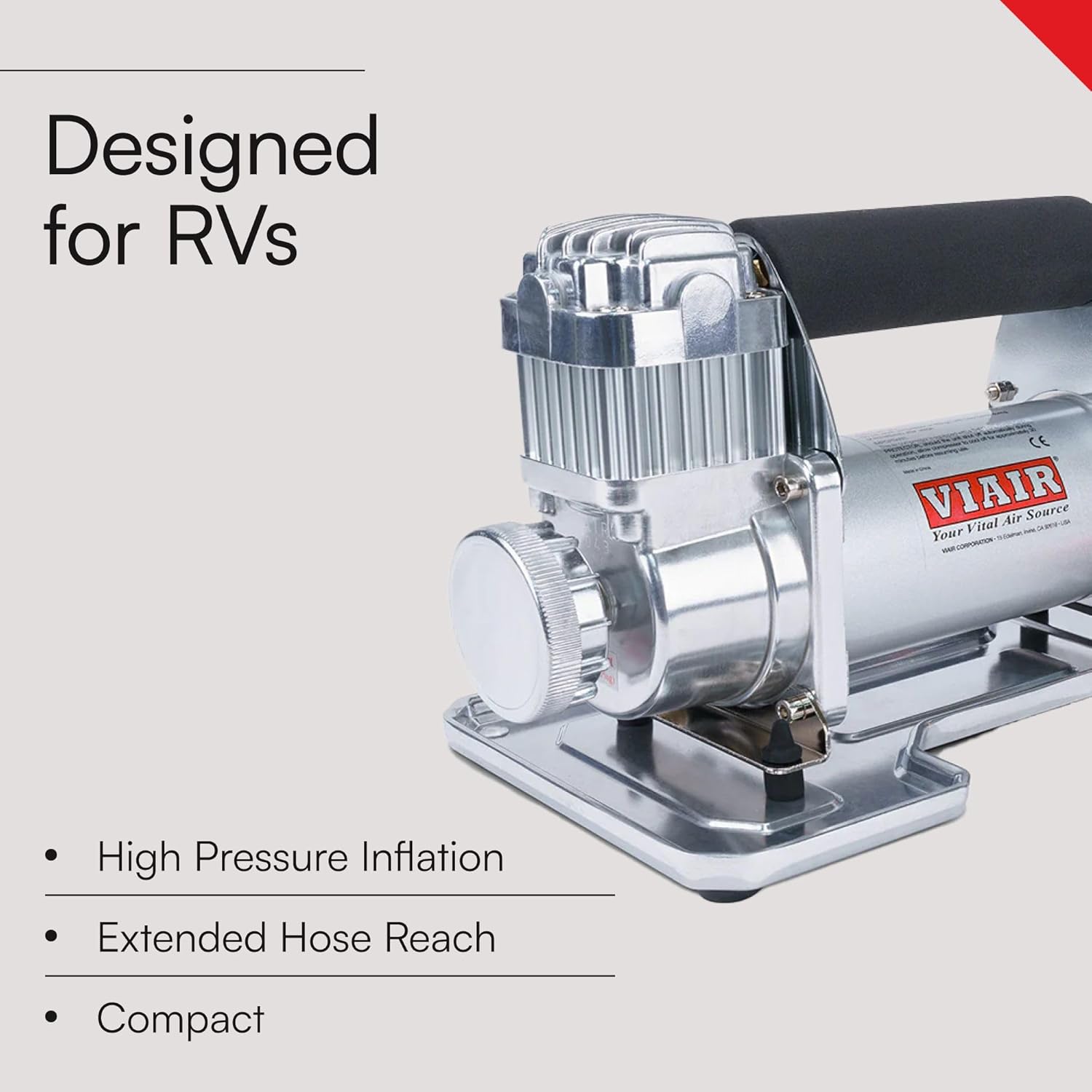 Viair 400P-RV Automatic Portable Compressor 150 PSI - Key Specifications