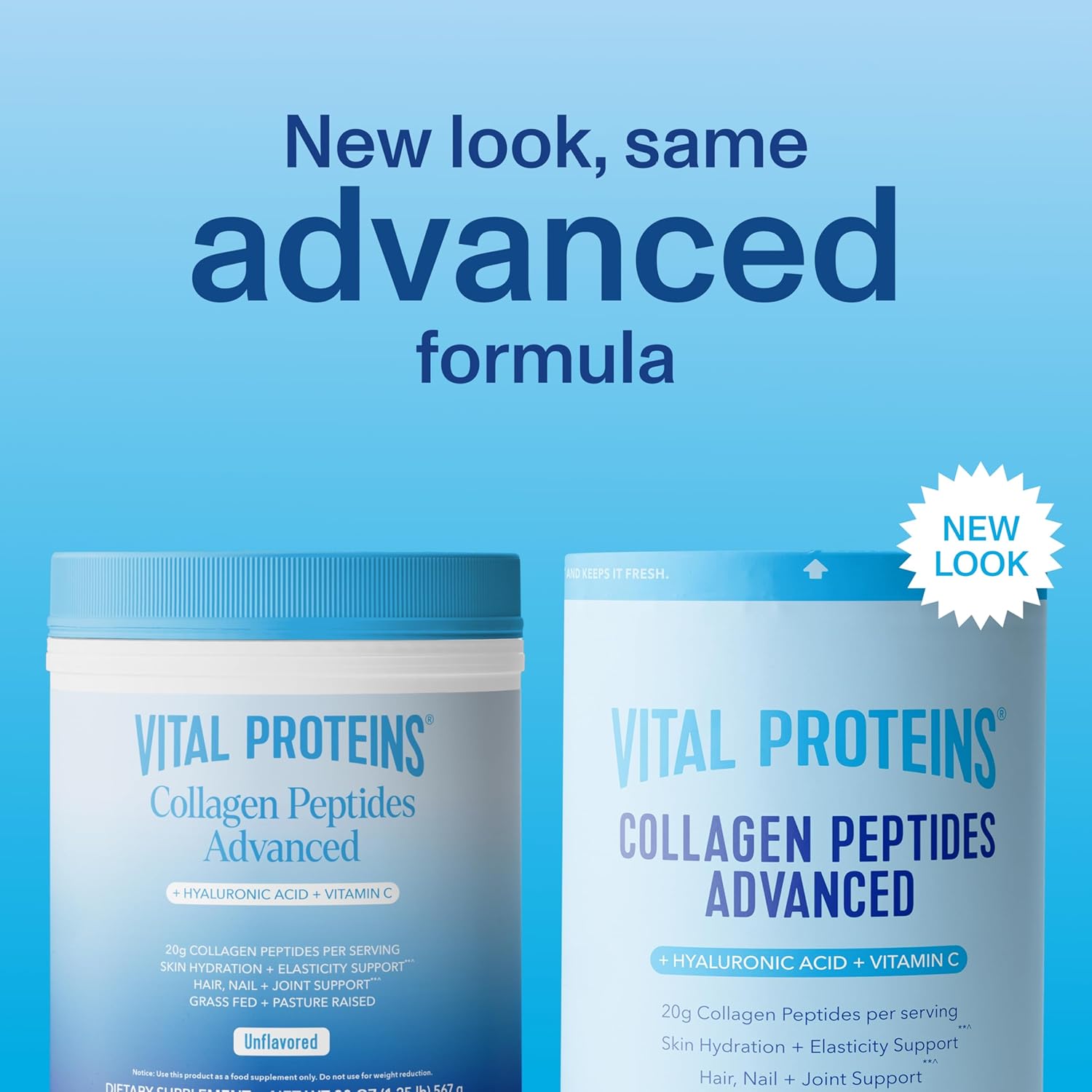 Vital Proteins Collagen Peptides Powder Unflavored 20oz - Key Specifications