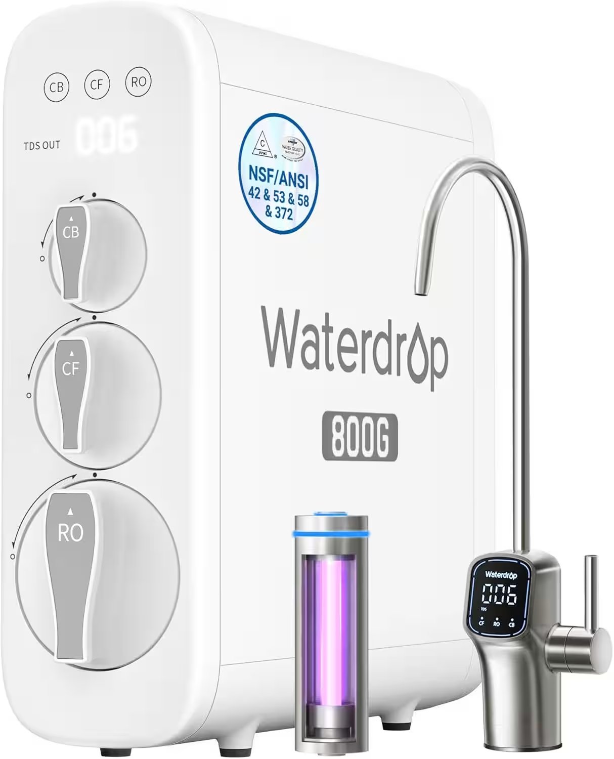 Waterdrop G3P800 Reverse Osmosis Water Filter System Review