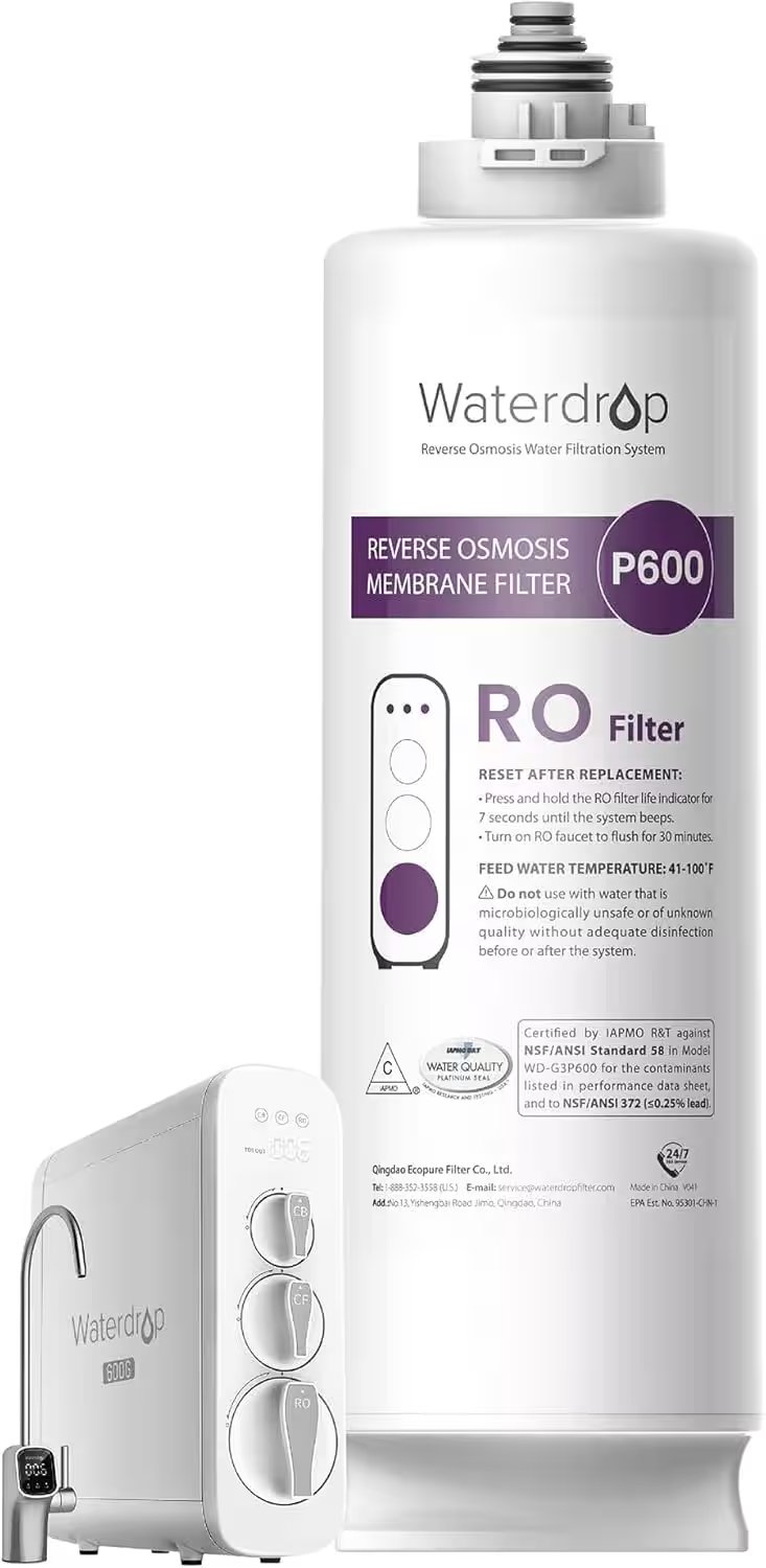 Waterdrop Reverse Osmosis Water Filter System WD-G3-W Review