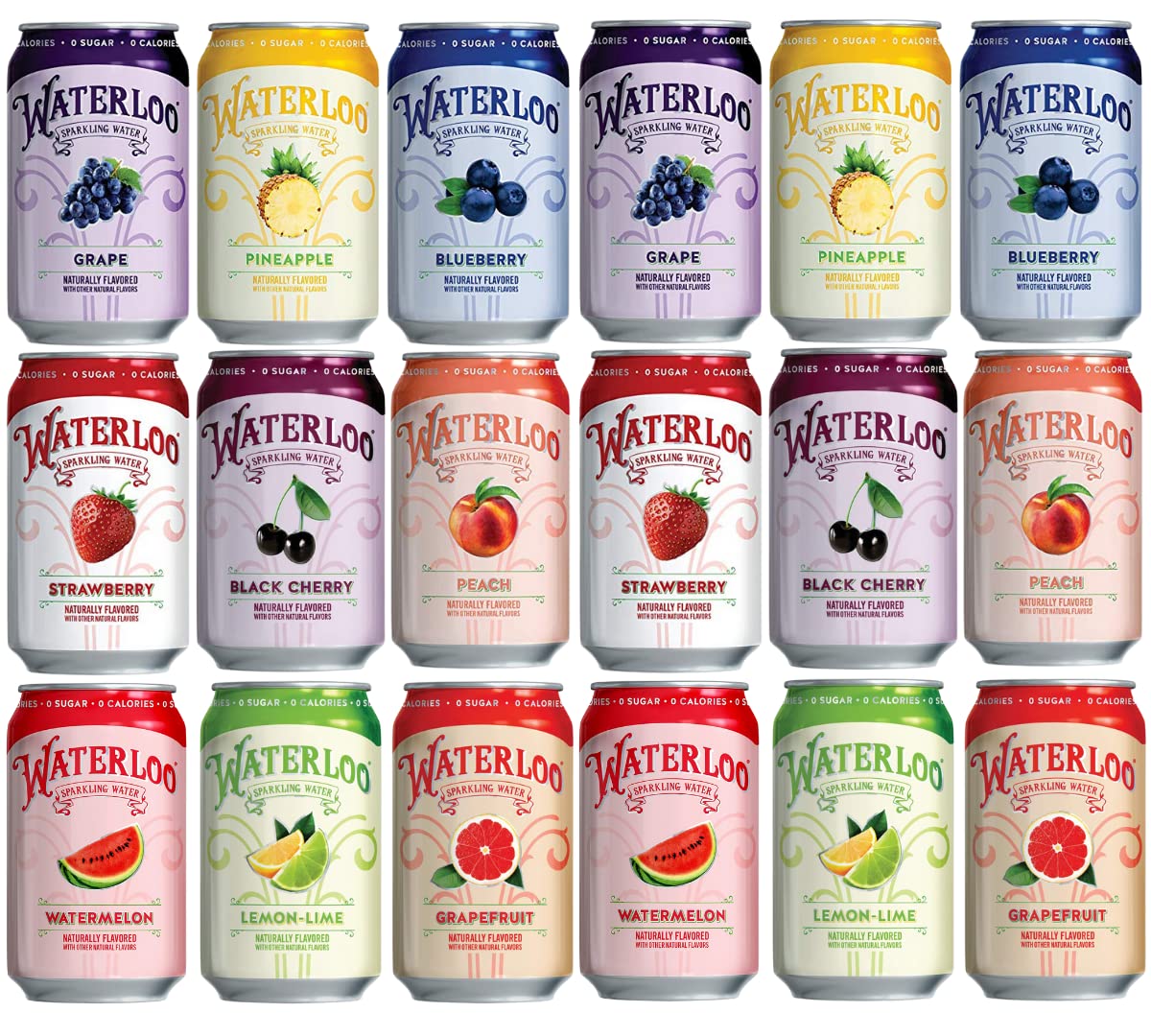 Waterloo Sparkling Water Variety Pack 12oz 18 Count Review