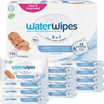 WaterWipes Original 99.9% Water Baby Wipes 12 Pack 720 Count Review: Best Baby Pick Under $100? - Product Image