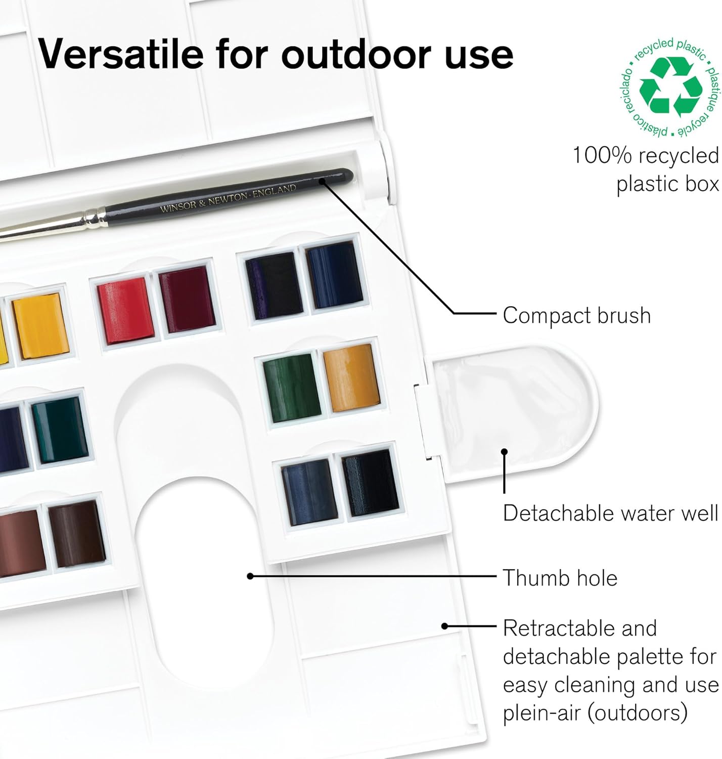 Winsor Newton Professional Watercolor Set 24 Half Pans - Design and Build Quality