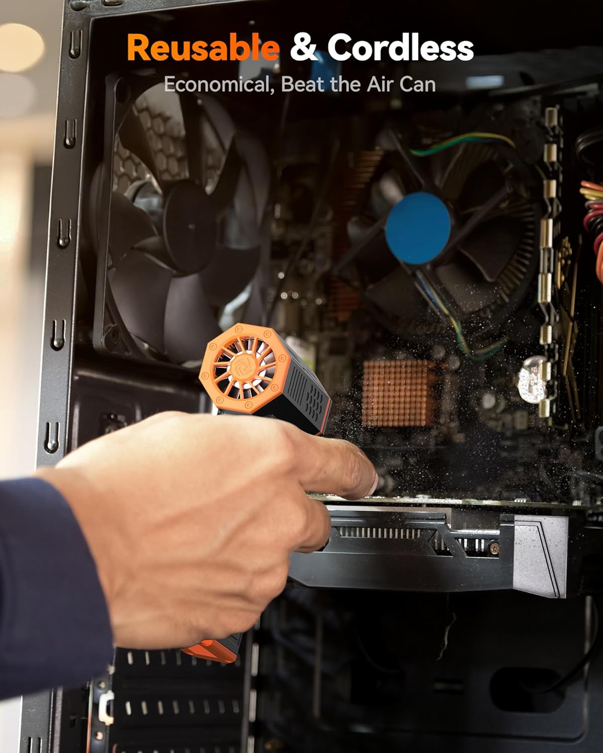 WOLFBOX MF50 Compressed Air Duster Electric Blower 110000RPM - Design and Build