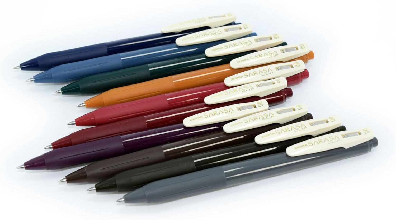 Zebra Sarasa Clip Retractable Gel Pen 0.5mm 10 Pack - Key Specifications