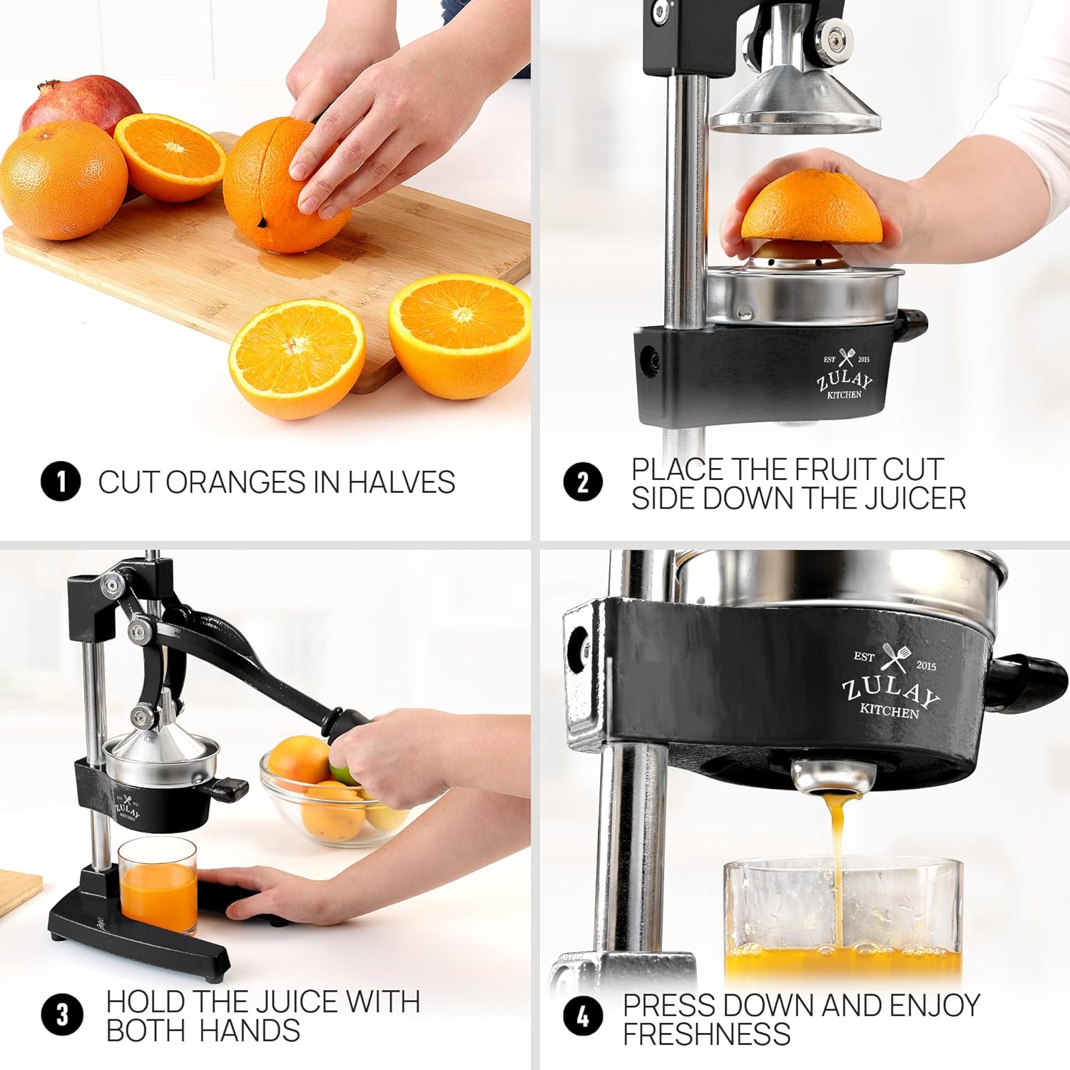 Zulay Kitchen Manual Citrus Juicer Large - Performance Testing