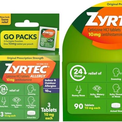 Zyrtec 24-Hour Allergy Tablets 90-Count Review: The Amazon Best Seller With 42,000+ Reviews Tested - Product Image