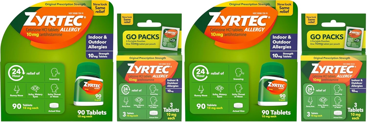 Zyrtec 24-Hour Allergy Tablets 90-Count - Build Quality and Aesthetics